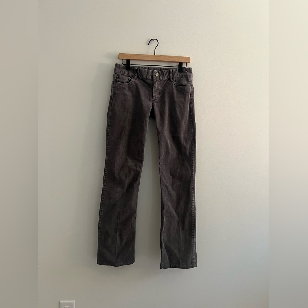 J.Crew Favorite Fit Corduroy Pants Women’s Size 2R Brown Straight Leg Mid Rise